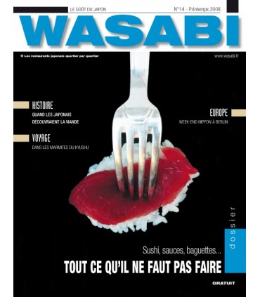 MAGAZINE WASABI N°14 - ETIQUETTE TOUT CE QU'IL NE FAUT PAS FAIRE À TABLE