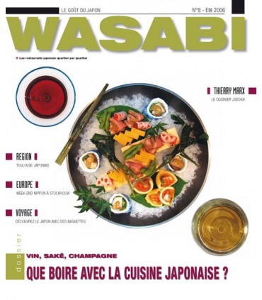 MAGAZINE WASABI N°08 - QUE BOIRE AVEC LA CUISINE JAPONAISE