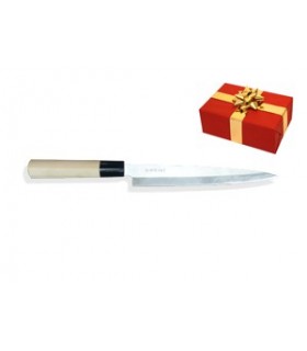 UN COUTEAU PRO YANAGI POUR COUPER LES TRANCHES